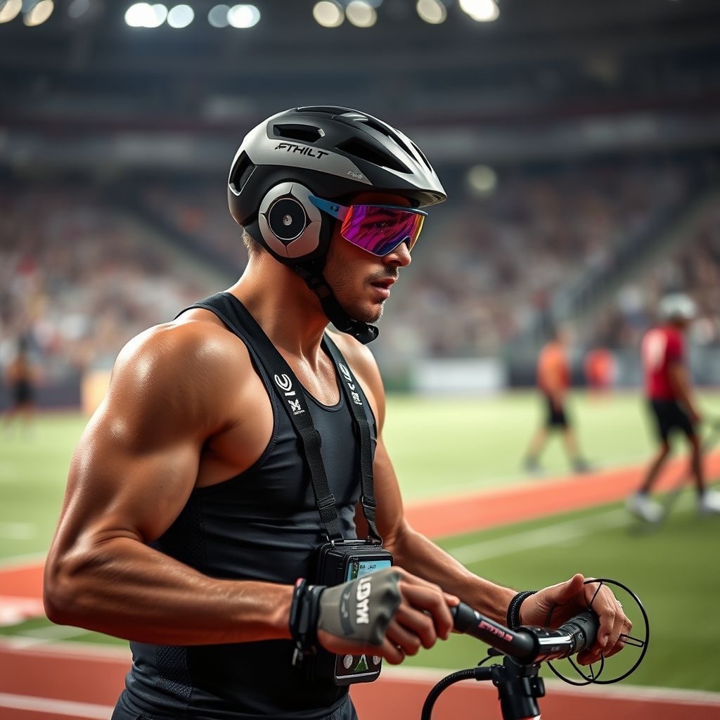 Athlète utilisant un équipement sportif Efferlogt